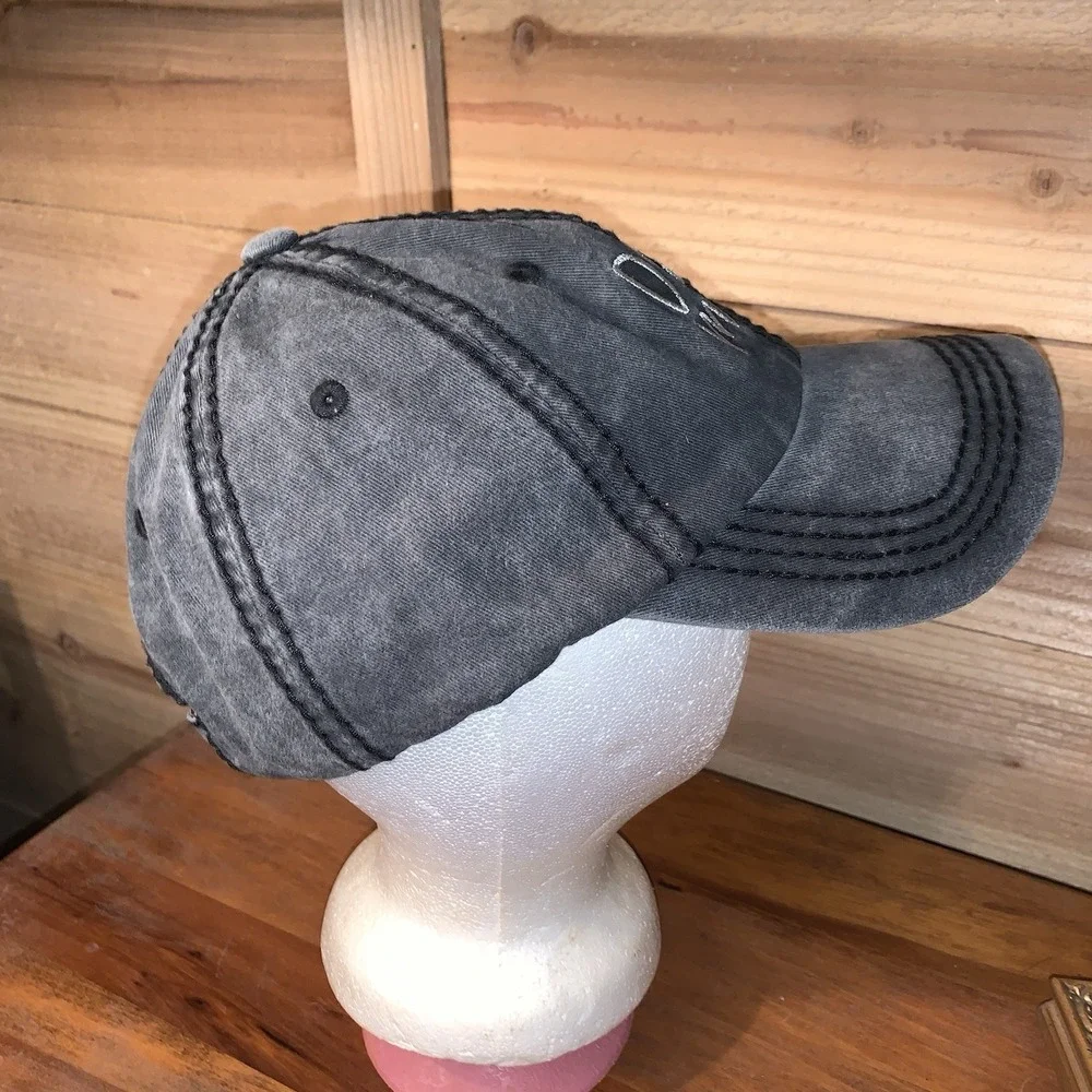 KB Ethos Dog Mom Cap HAT Woman's Black Faded NWT One Size‎ 100% Cotton